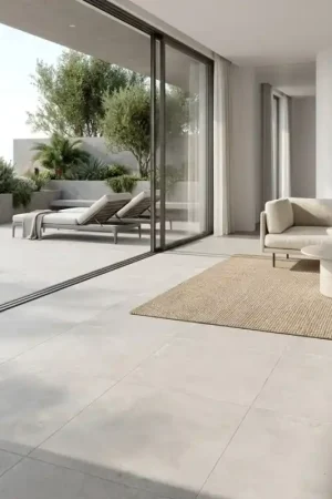 carrelage intérieur grand format ZIRA CIMENT PERLA 100x100 cm Retour Gratuit